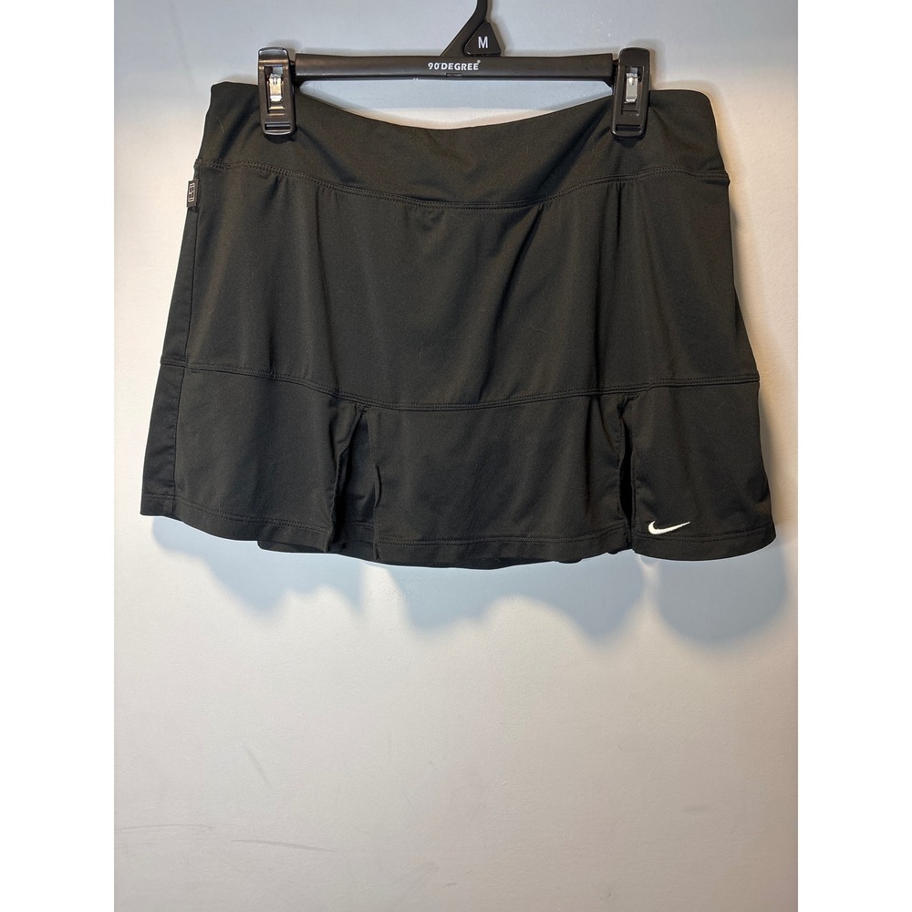 Nike Court Dri-FIT Tennis Skort Black Athletic Skirt Large Golf Athletic Skirt